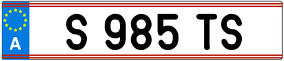 Trailer License Plate